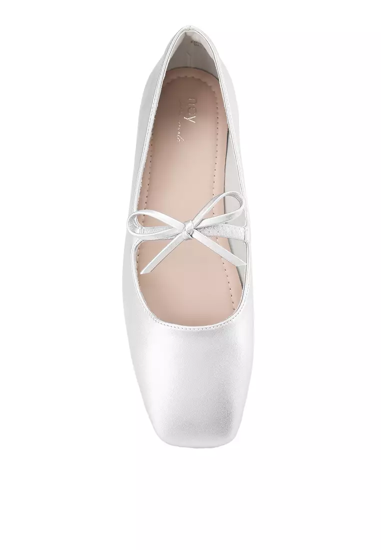 Honey J2475-12 Flat Shoes Silver