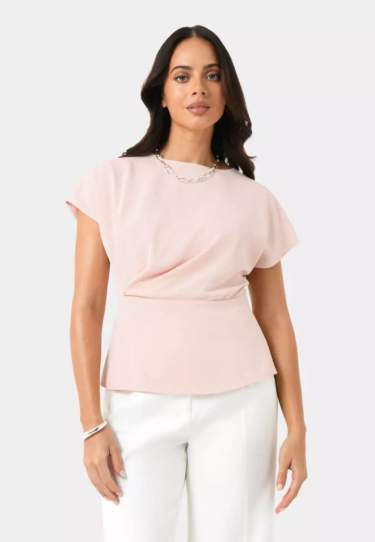 Bonnie Gathered Peplum Top