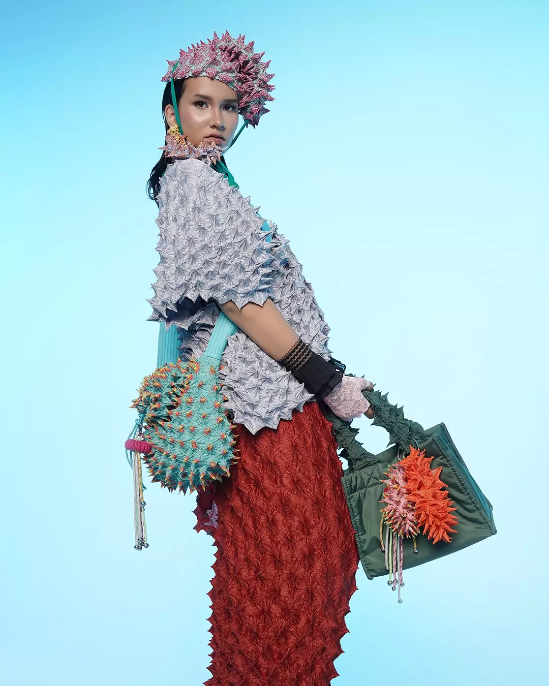 FUGUKU HAND BAG - BOXY BAG MINI - ARMY