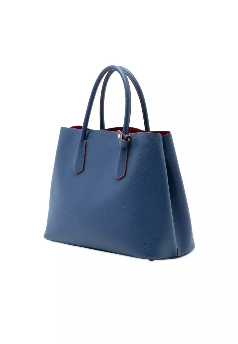 Pre-Loved Prada Medium Saffiano Cuir Double Satchel