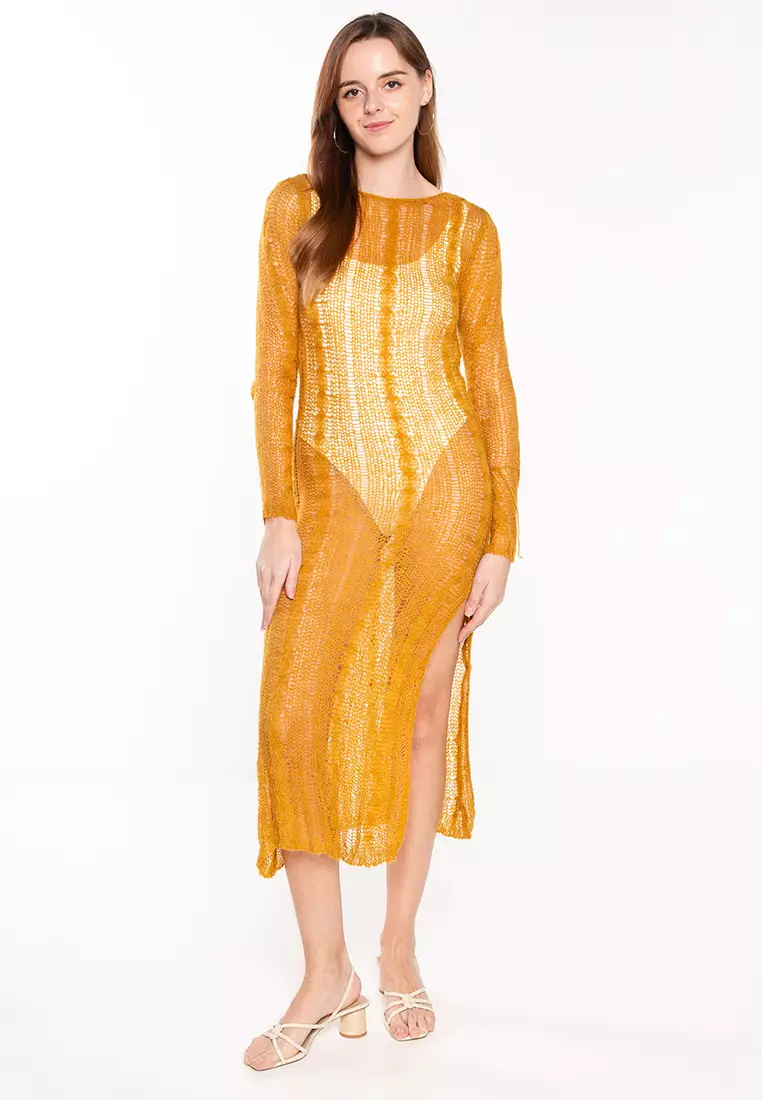 Buy ZARA Open Knitted Dress 2026 Online | ZALORA Philippines