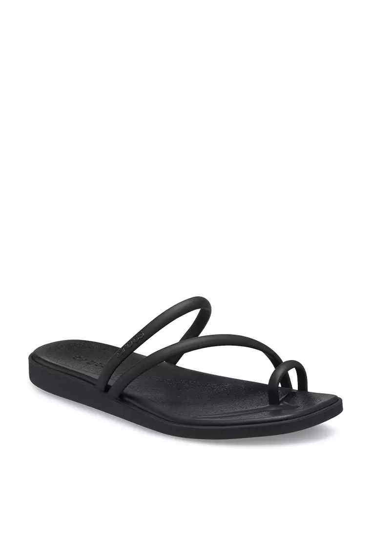 Crocs Women Miami Toe Loop Sandal - Black
