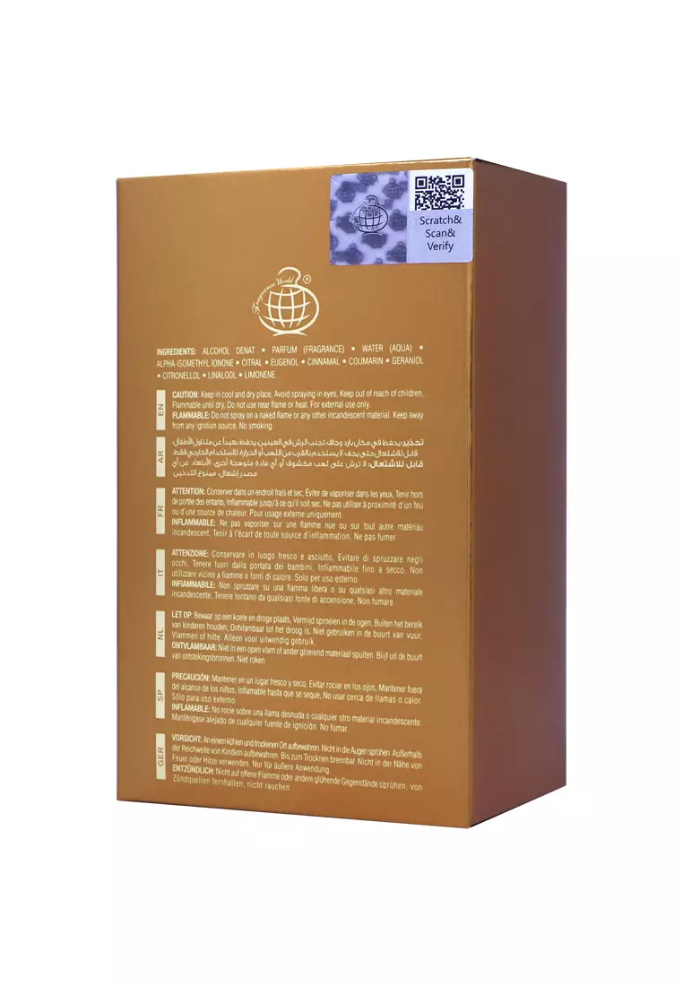 Fragrance World Des Tentations Star Extrait De Parfum Man 100 ML