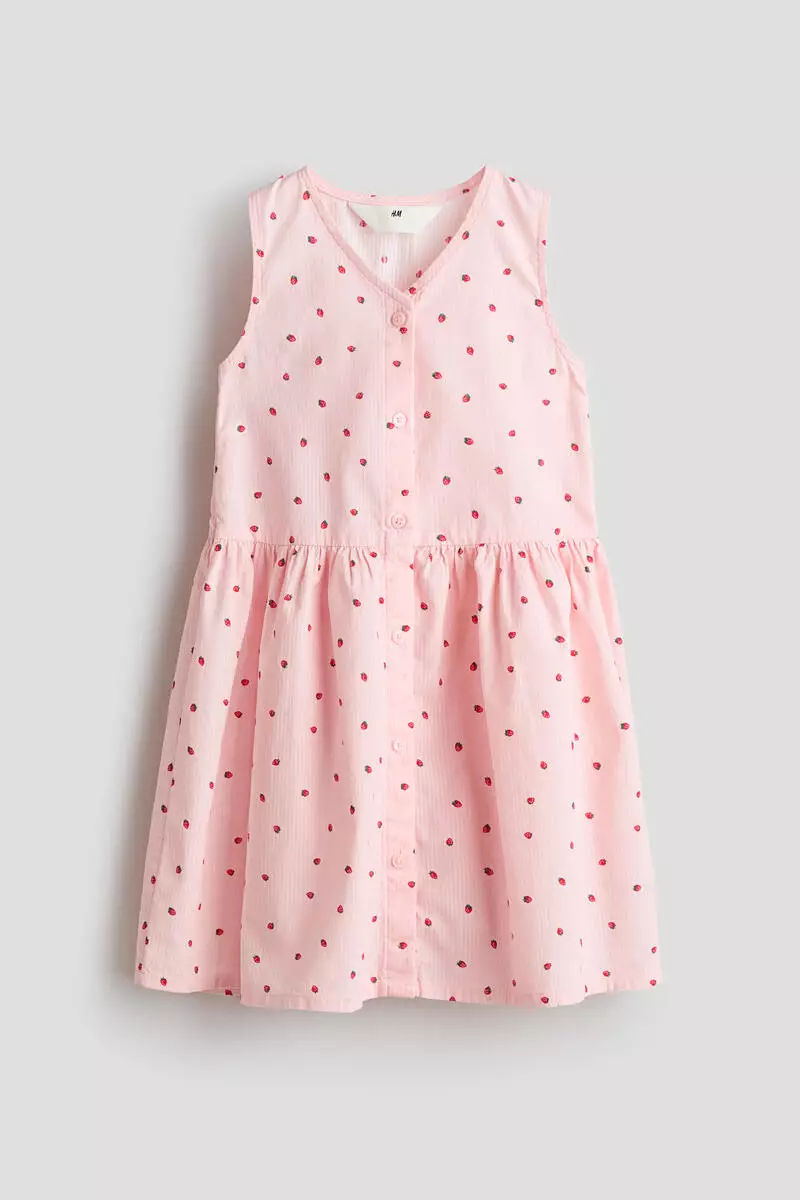 Patterned seersucker dress