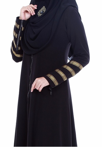 Malaysian Jubah Buy Farosa Farosa Zehandra Jubah  Black Online ZALORA 