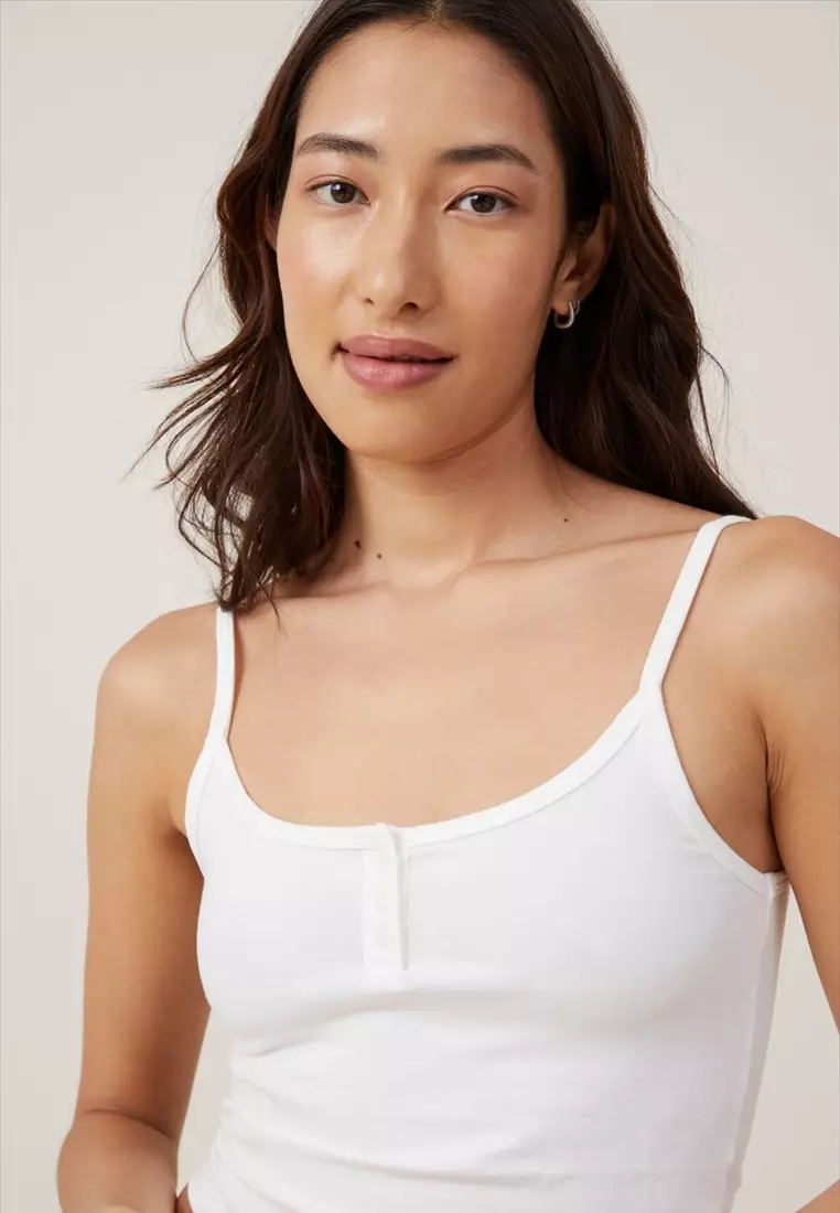 Buy Cotton On Body Peached Jersey Henley Cami 2024 Online ZALORA
