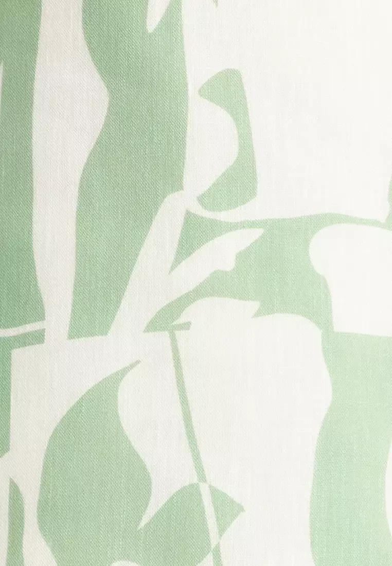 Tropical Icon Print Top and Pants Set