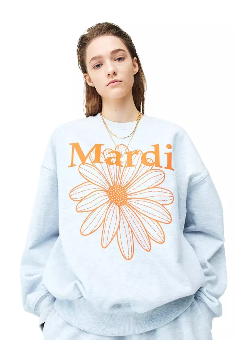 Sweatshirt Flowermardi - Heather Orange