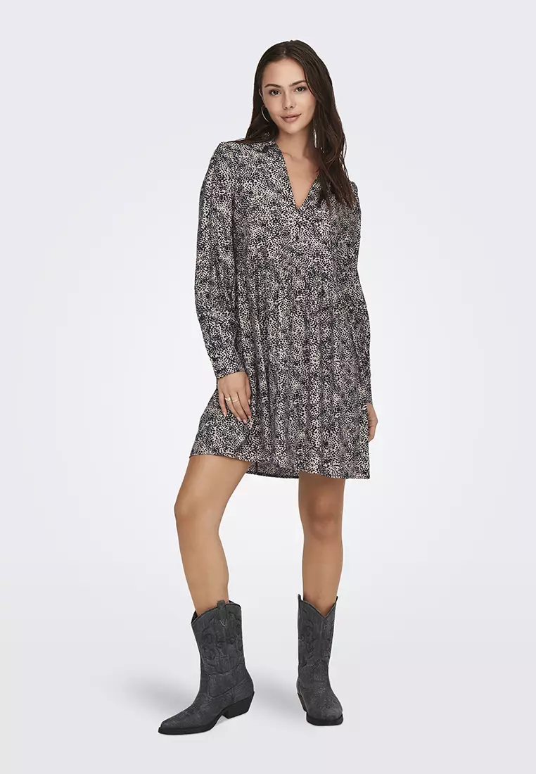 Abigail Long Sleeves V-Neck Dress