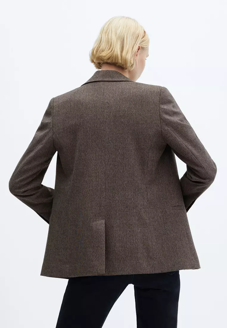 Buy Mango Cross Button Blazer 2024 Online ZALORA Philippines
