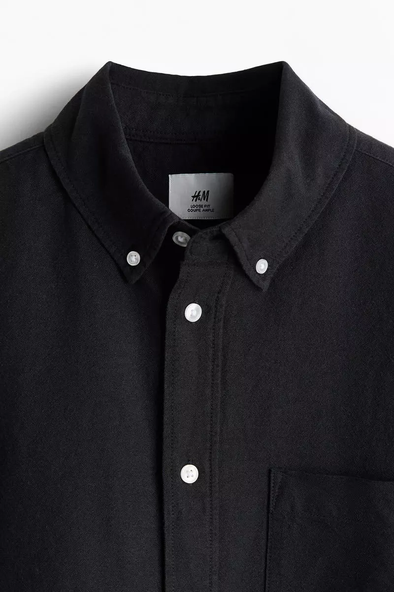 Buy H&M Loose Fit Short-sleeved Oxford shirt 2025 Online