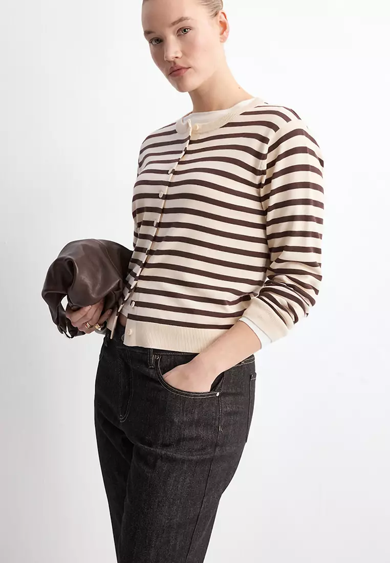 Striped Knit Cardigan