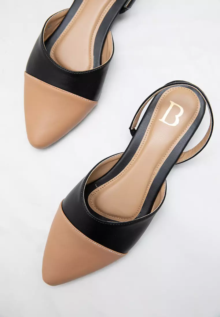 Sophie Audy Two Tone Febria Heels Black