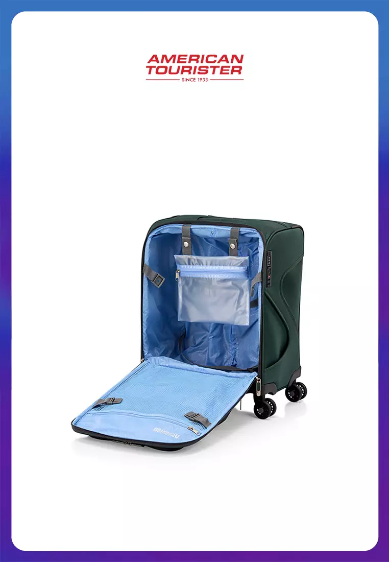American Tourister Koper Softcase Maxwell Cabin 18 TSA V2 - Green