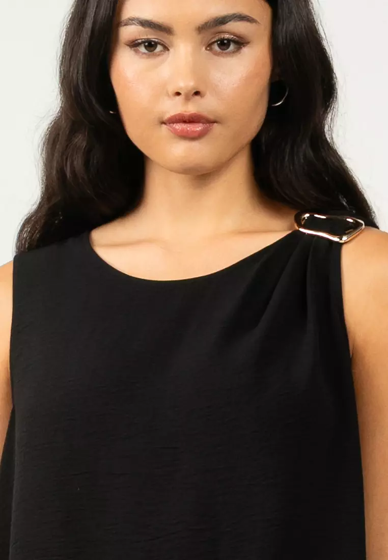 Sleeveless Woven Top