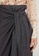 SISLEY grey Midi Skirt with Sash 2454FAAD621DEAGS_3