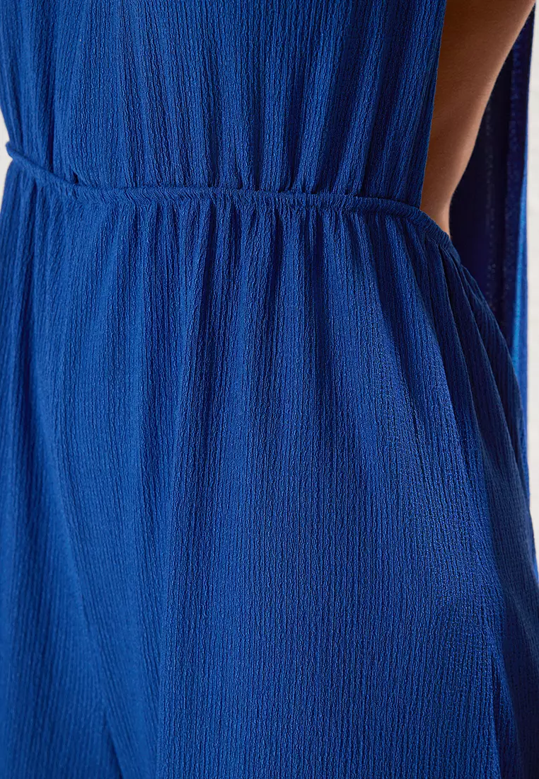 Long Jumpsuit with Tie Detail