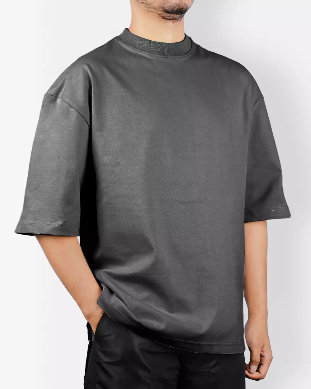 Gloaming Tshirt Oversized Cotton Australia Coolbreeze 16s Dark Grey