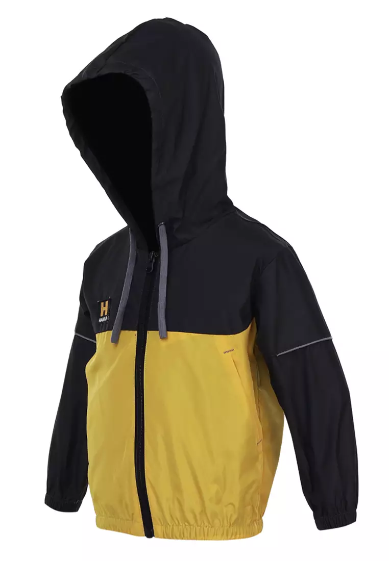 Jaren Jaket Anak Laki-laki Motif Kombinasi Warna Childrens Outerwear Material Parasut ORIGINAL - Gray Yellow