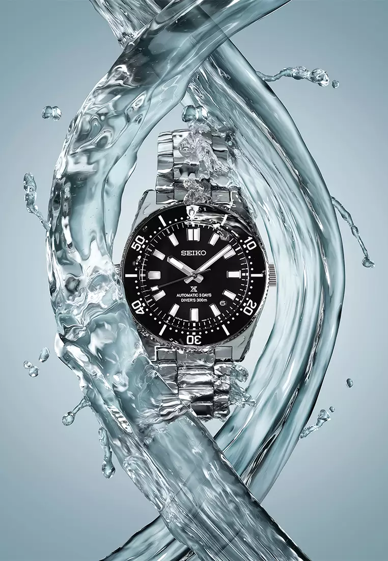 Seiko Prospex 1965 Heritage Divers 3-Day 300M In Cove Black Stainless Steel - SPB453J1