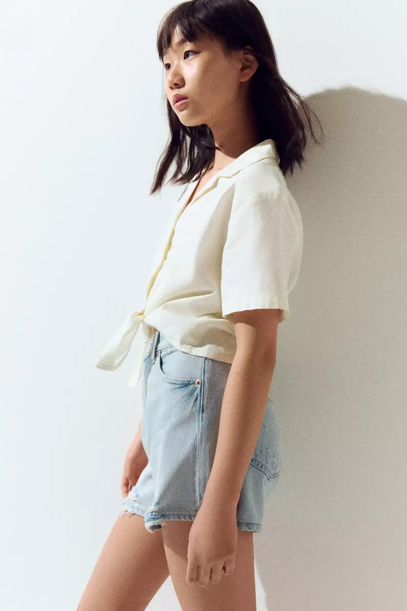 Denim shorts