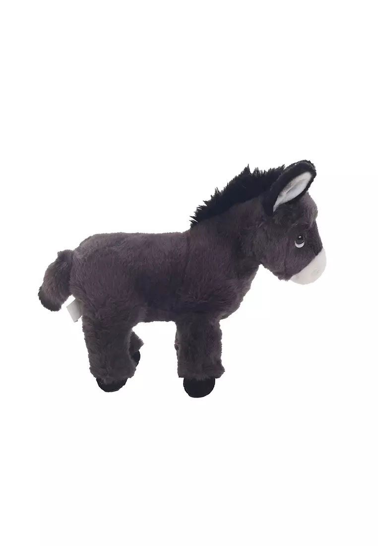 Boneka Binatang Animal Plush Keledai Donkey Hitam 24x12 cm