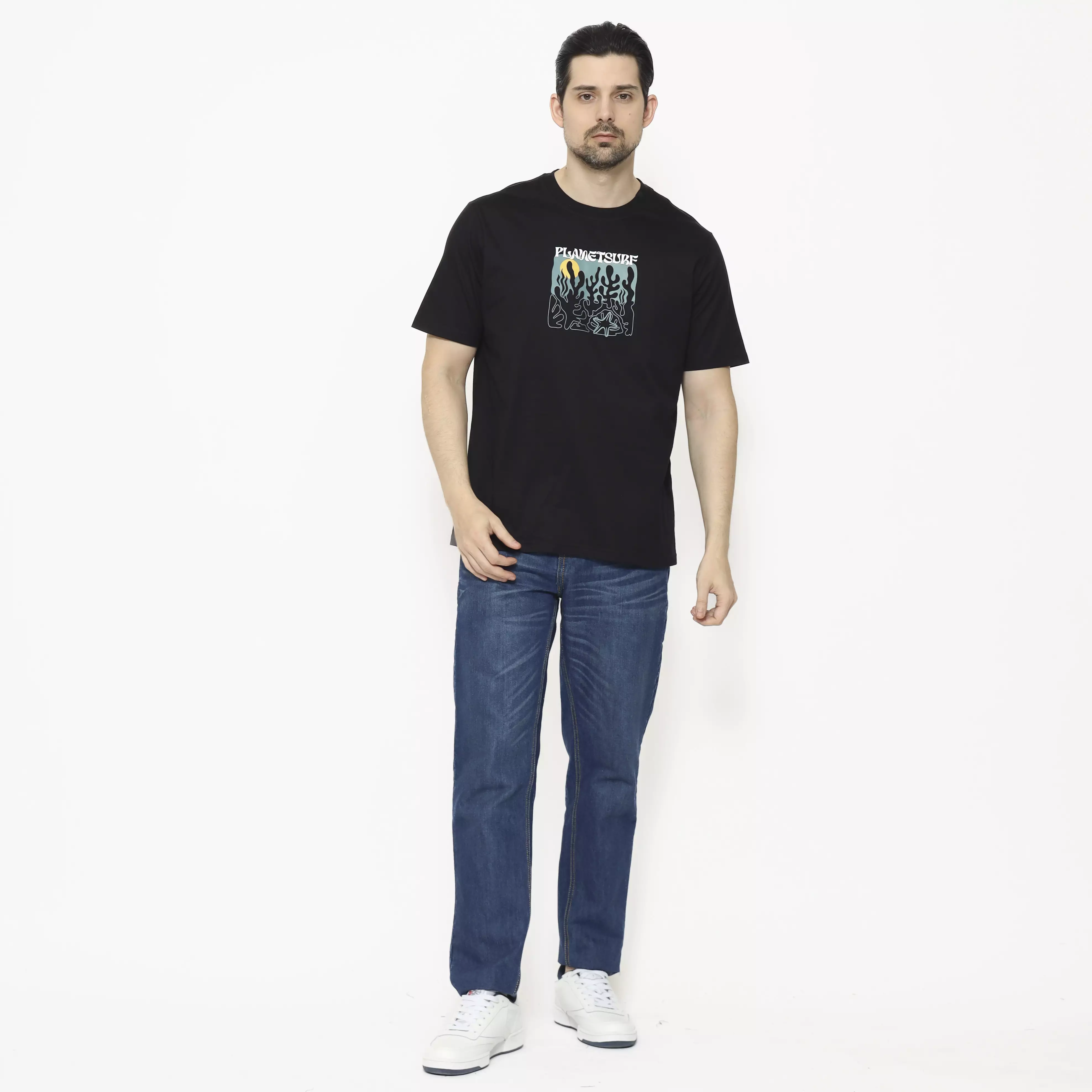 Planet Surf Clothing Kaos lengan pendek Pria Paradise  Planet Surf