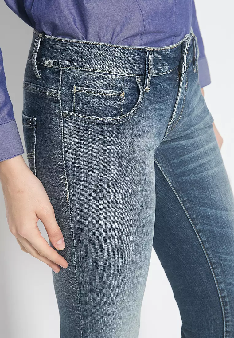 LGS - Celana Panjang Jeans - Warna Hitam - Aksen Washed - Slim Fit - Jeans Premium - LPJ.400.001.A149.30.C