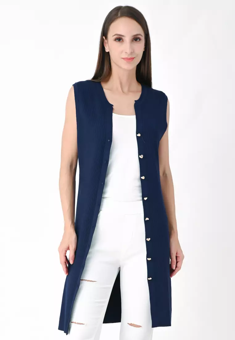 长款针织开衫（可作连衣裙）