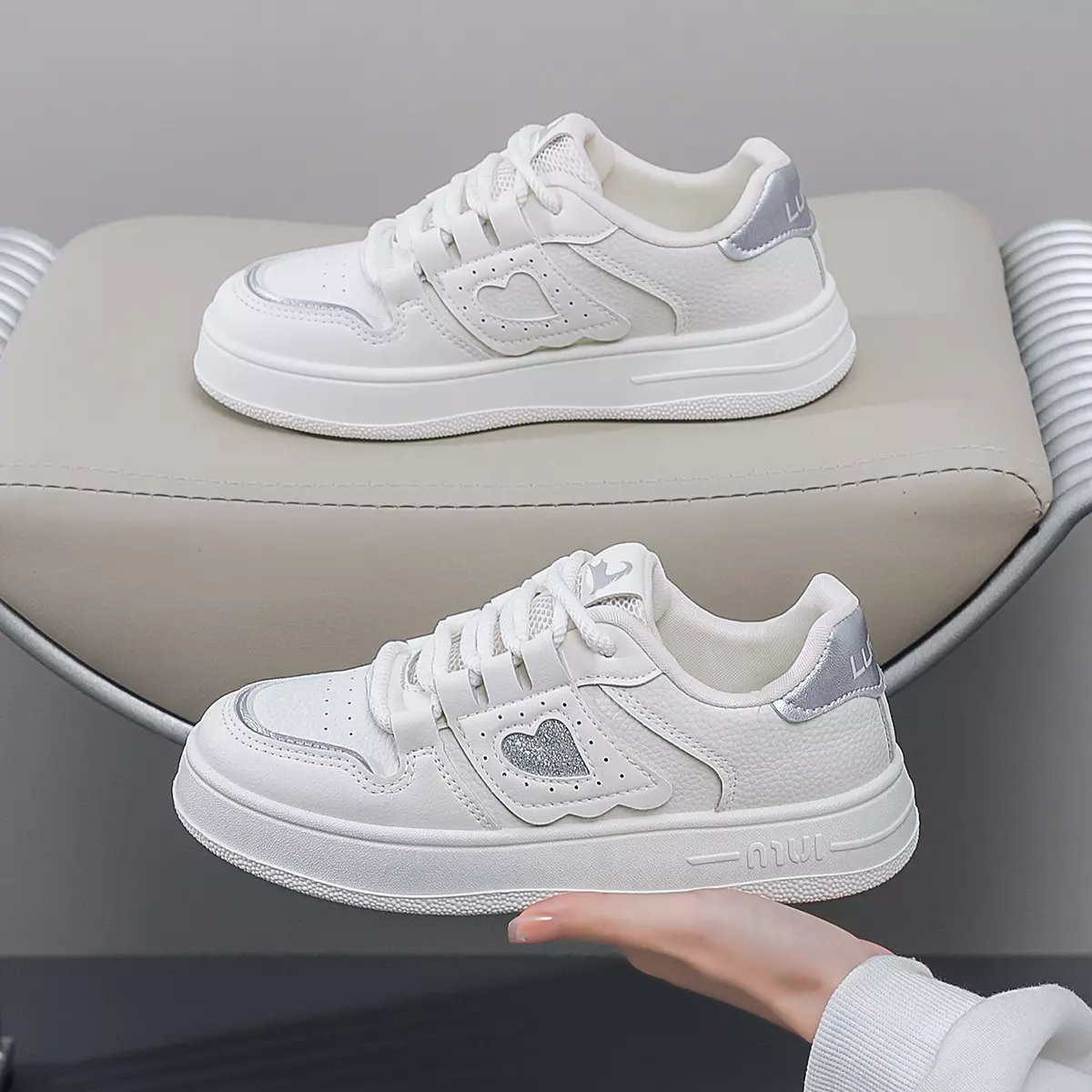 Sepatu Wanita Motif Lucu Kasual Sneakers Cewek Ootd Style Q555