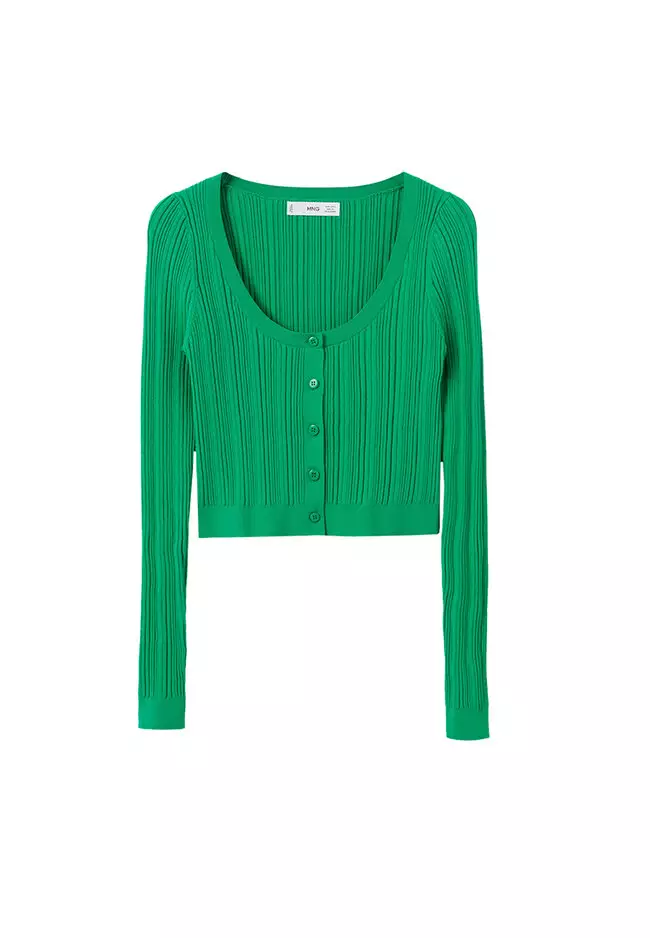 Crop Ribbed Cardigan