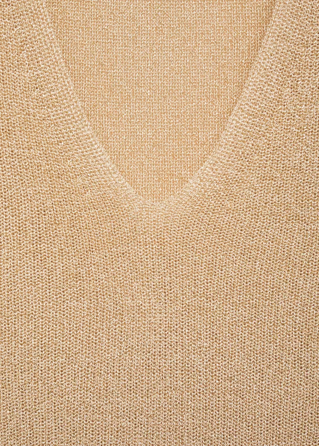 Sweater lurex leher V