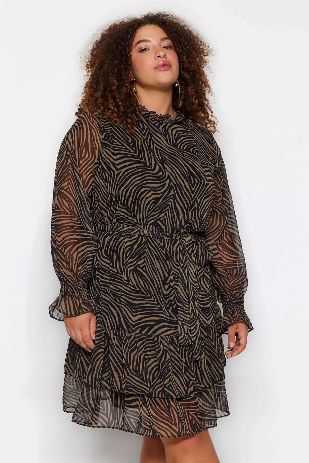 Tiger print on sale dress plus size