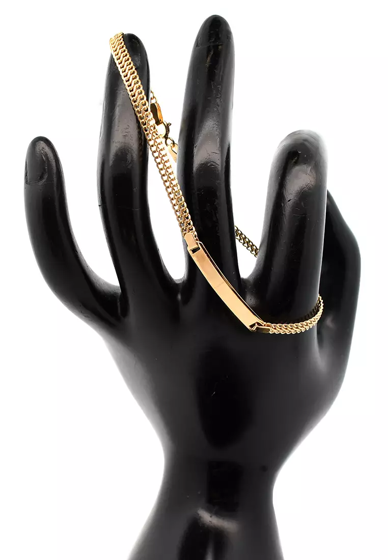 18K Italian Made Yellow Gold Bracelet