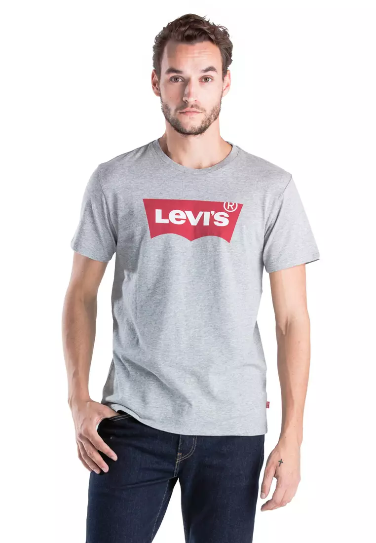 Jual Levi's Levi's Graphic Set In Neck Graphic H215 Midtone Htr Grey ...