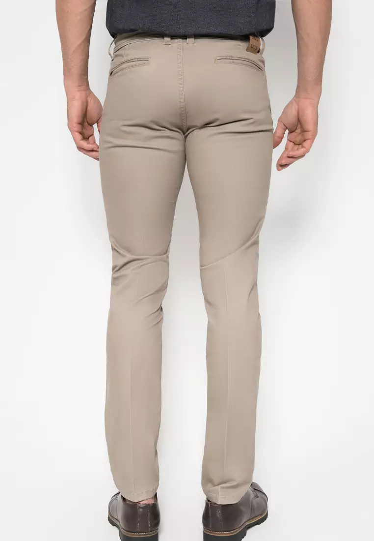 LGS - Celana Chinos Panjang Warna Cream Regular Fit - CCT.514.035.004.C