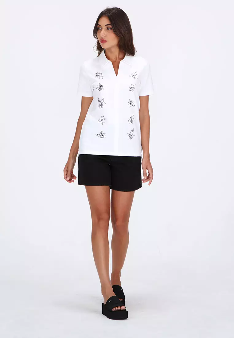 GPL GOOD SIDE SHORT SLEEVE POLO WHITE