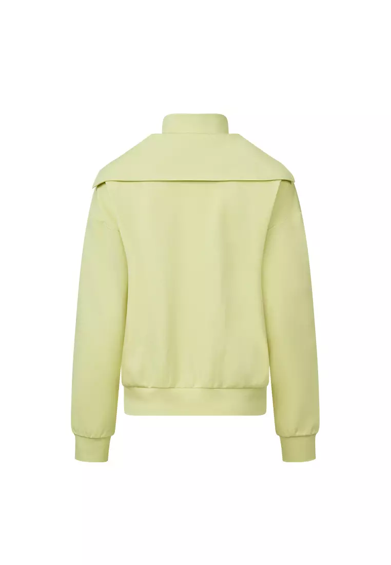 WOMEN'S LOGO TURTLENECK HALF-ZIP HOODIE