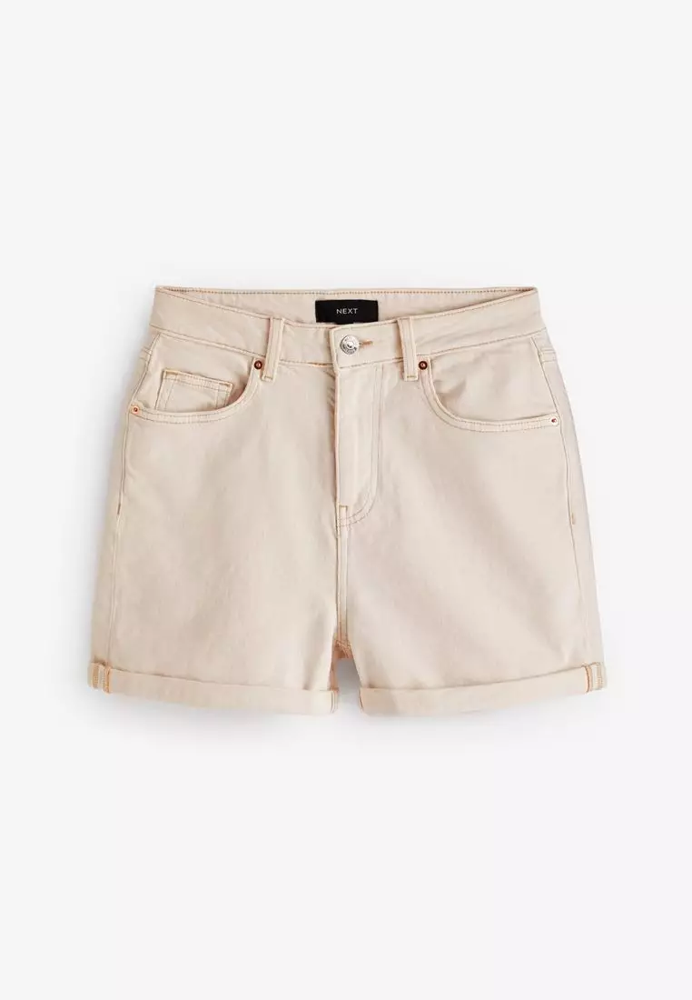 Mom Comfort Stretch Denim Shorts