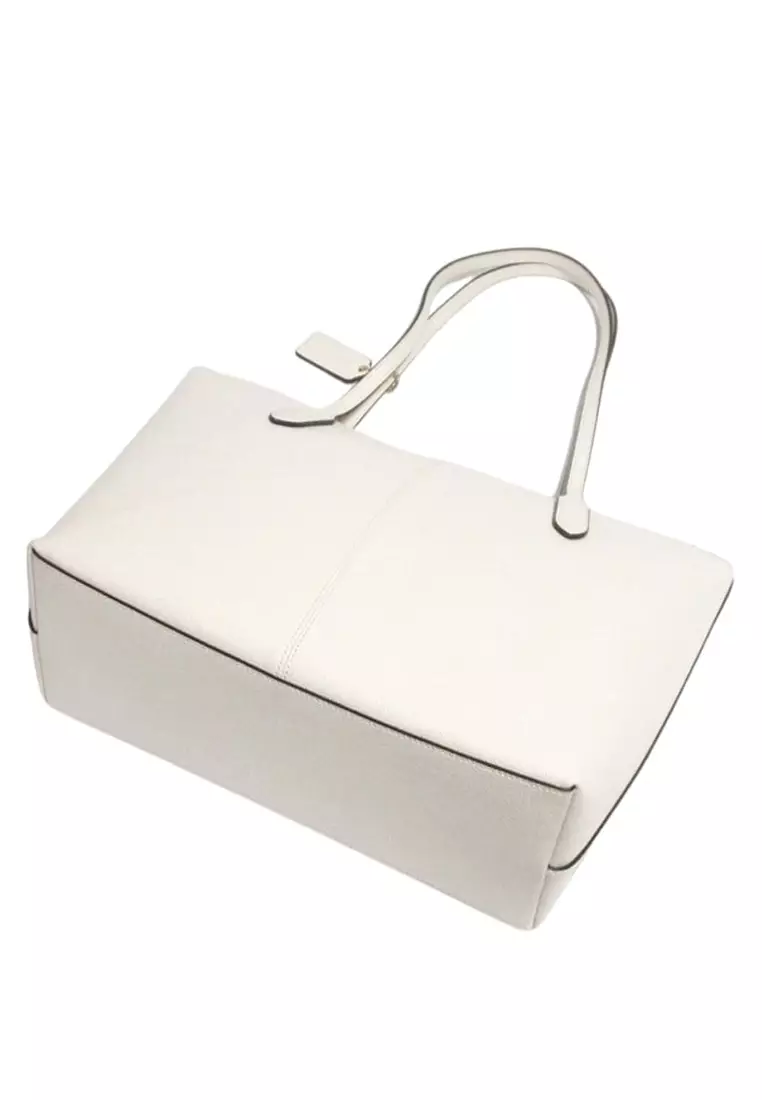 Buy Coach Coach Crossgrain Leather Zip Tote (4454) - IM/Chalk 2026