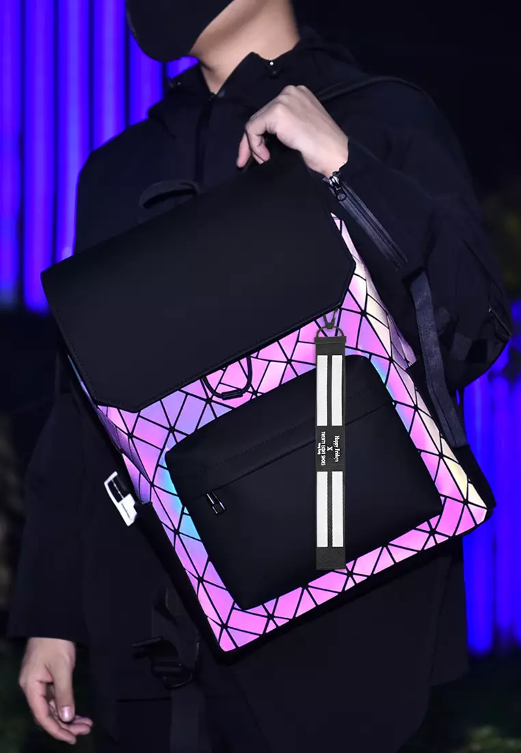 Texture Faux Leather Backpack HA2260