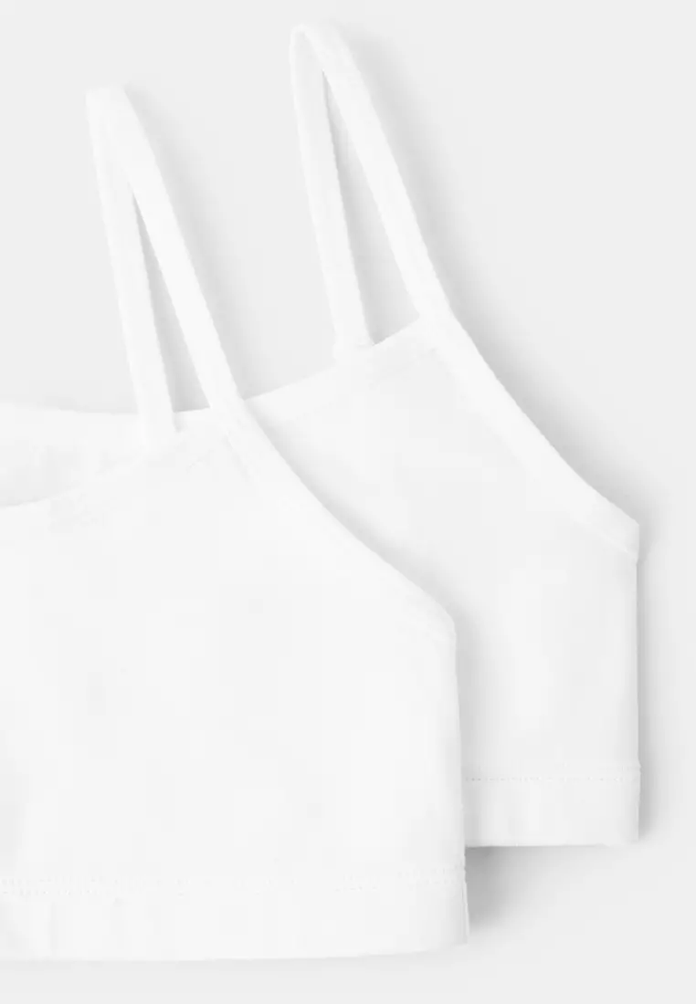 2-Pack Cotton Bandeau Bras