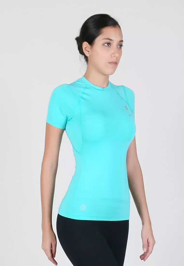 Women Maxforce Agile Compression Short Sleeve Top (Mint)