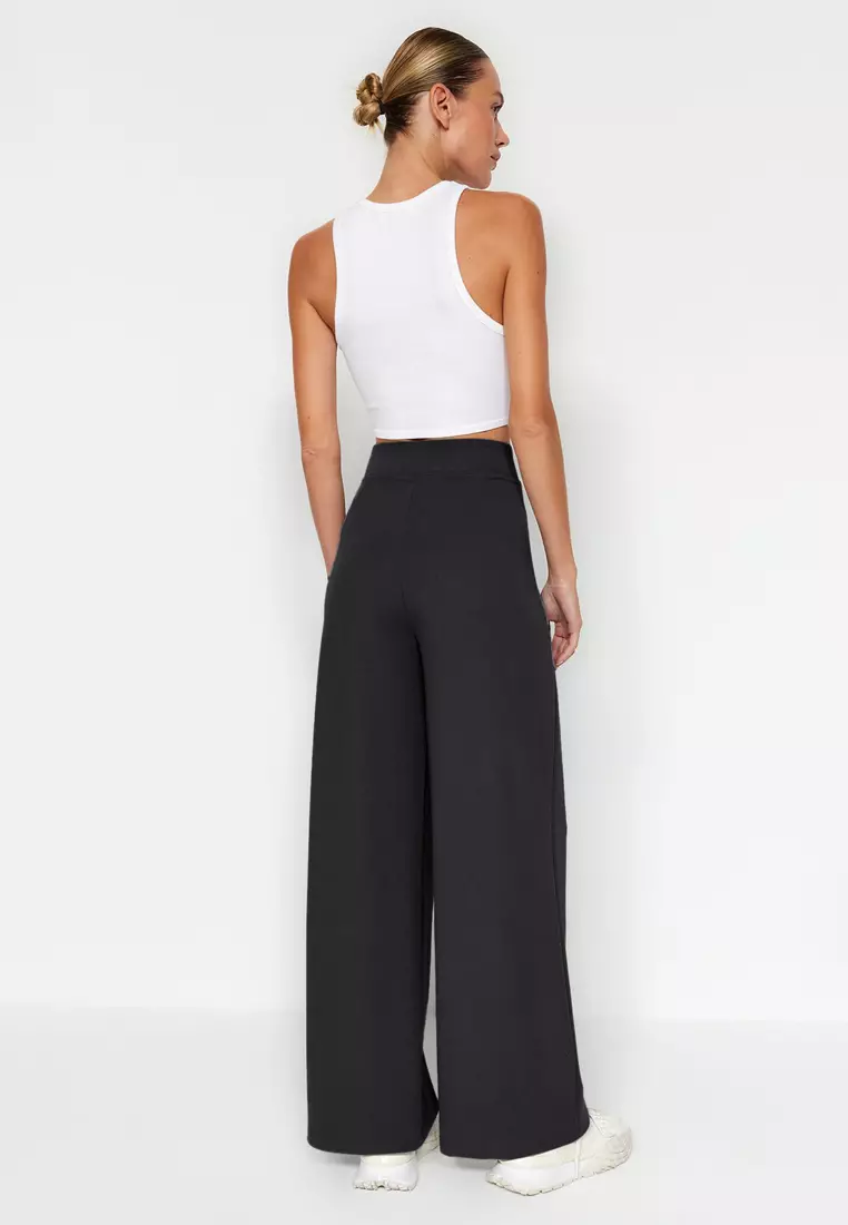 High Waist Wide Leg Trousers