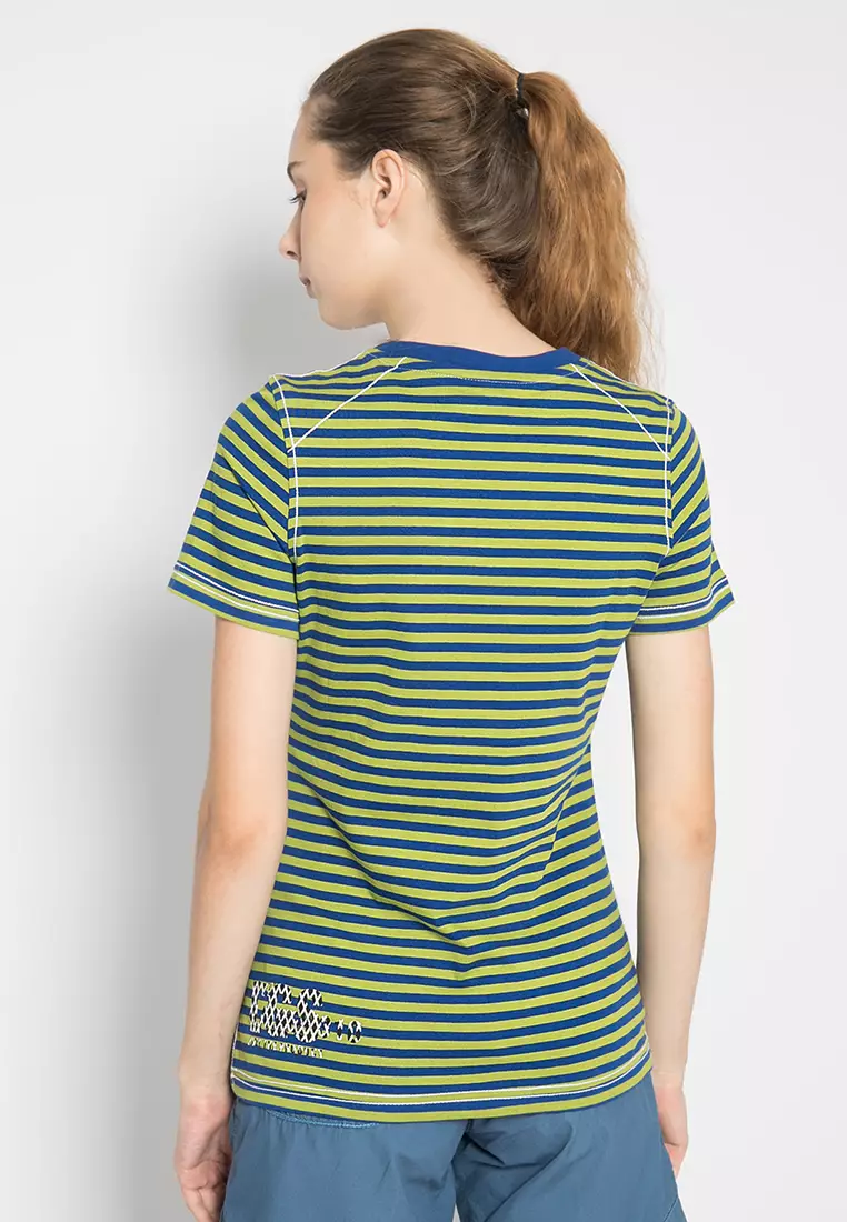 LGS - Kaos Wanita Motif Salur Warna Kombinasi LTS.520.T872M.116.C