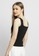 Beyoutiful The Label black Lexi Square Neck Fitted Knit Tank Top 66108AA74FCB25GS_2