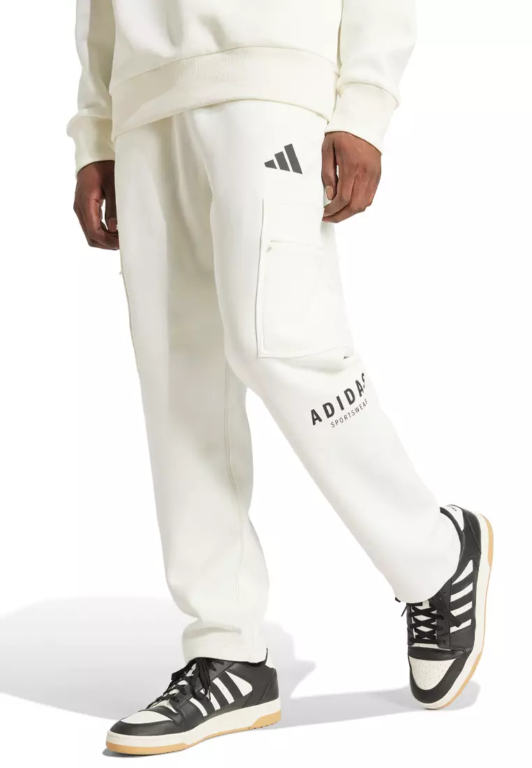 ALL SZN Fleece Graphic Loose Cargo Pants - Main Image