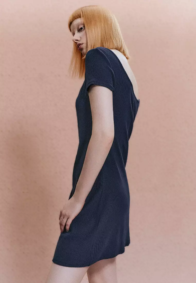 V-Neck Skater Dress