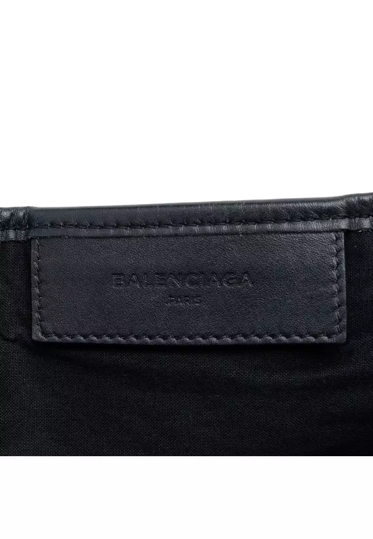 Pre-Loved Balenciaga Canvas Striped Navy Cabas S