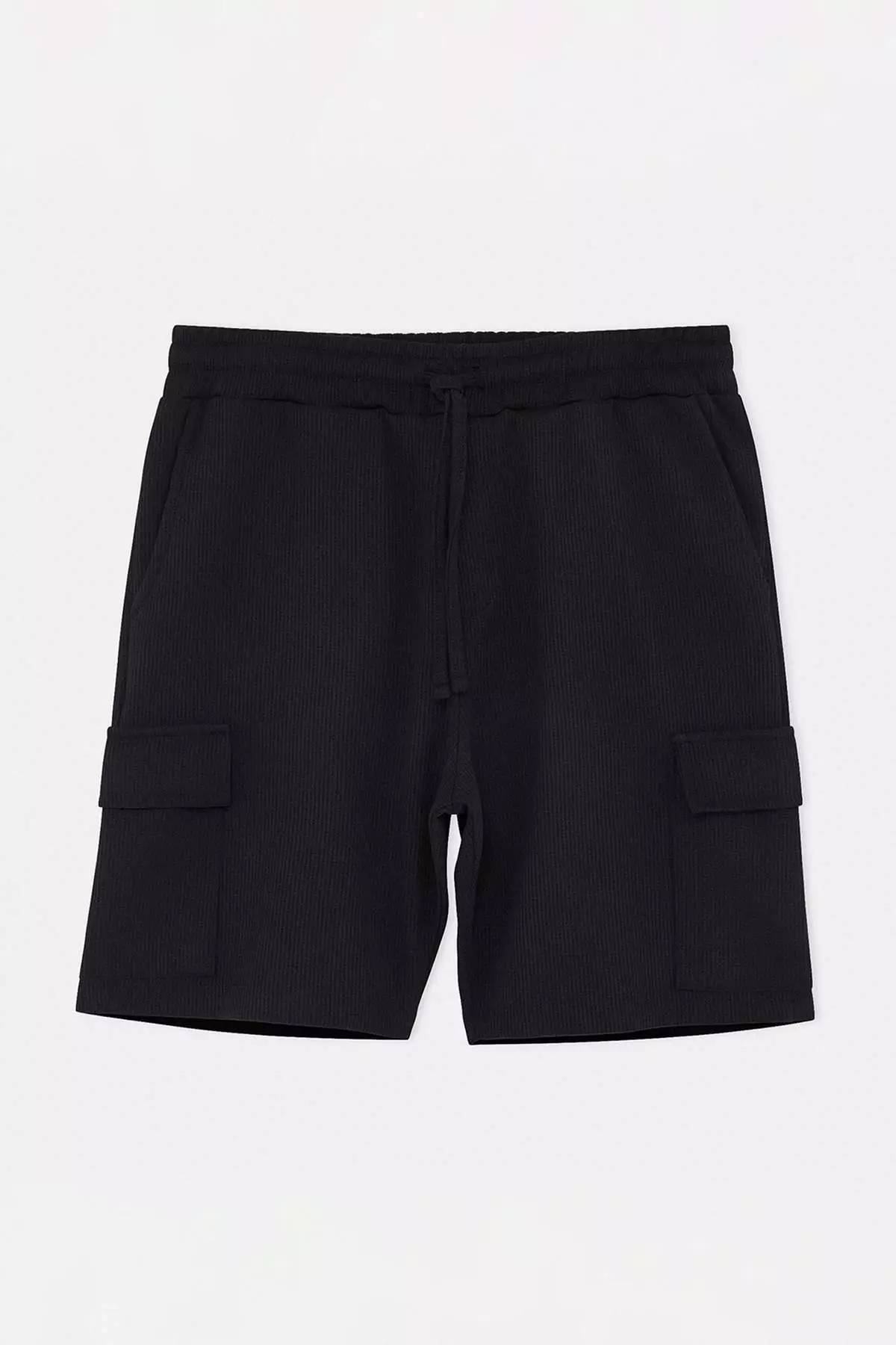 Black Regular Fit Cargo Pocket Pack Shorts & Bermuda Tmnss26Sr00021